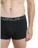 Walk Ανδρικό Βαμβακερό μπόξερ με άνοιγμα στο μπροστινό μέρος (2 τμχ.) Μαύρο-Μαύρο W1758-1_0202