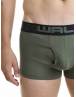 Walk Ανδρικό Βαμβακερό μπόξερ με άνοιγμα στο μπροστινό μέρος (2 τμχ.) Χακί-Ανθρακί W1758-1_2408