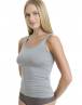 Walk Γυναικεία Τοπ με φαρδιά τιράντα από bamboo Γκρι W2202_12
