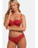 DORINA ZELINA Γυναικείο Σουτιέν Strapless με μπανέλα και ελαφρά ενίσχυση Cup B-D κόκκινο FXBA0010LA163-RD0035
