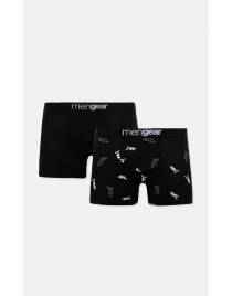 Minerva Striker Mengear Ανδρικό Boxer 2τμχ 96-29467 Μαύρο