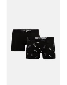 Minerva Striker Mengear Ανδρικό Boxer 2τμχ 96-29467 Μαύρο