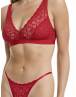 Walk Τριγωνικό Γυναικείο σουτιέν από δαντέλα Κόκκινο W2241_44