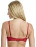 Walk Τριγωνικό Γυναικείο σουτιέν από δαντέλα Κόκκινο W2241_44