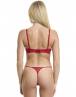 Walk Γυναικείο G-string από δαντέλα με λεπτό κορδονάκι στο πλάι Κόκκινο W2047_44
