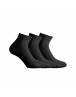 WALK Βαμβακερές ημίκοντες κάλτσες (3 ζεύγη) Μαύρο - Μαύρο - Μαύρο V16_020202
