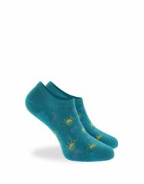 WALK Sneaker Γυναικείες κάλτσες από bamboo με σχέδιο ήλιους Σμαραγδί W335-12_74