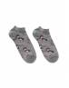 WALK Γυναικείες Βαμβακερές κοφτές κάλτσες με σχέδιο Woody Γκρι W134-15_12