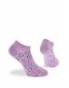 WALK Γυναικείες Κοφτές κάλτσες από bamboo με σχέδιο ftou ftou Λιλά W332-18_30