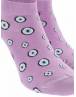 WALK Γυναικείες Κοφτές κάλτσες από bamboo με σχέδιο ftou ftou Λιλά W332-18_30