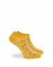 WALK Γυναικείες Βαμβακερές κοφτές κάλτσες με σχέδιο γαϊδουράκια Κίτρινο σκούρο W134-14_33