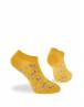 WALK Γυναικείες Βαμβακερές κοφτές κάλτσες με σχέδιο γαϊδουράκια Κίτρινο σκούρο W134-14_33