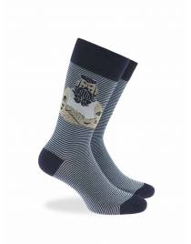 WALK Ανδρικές Κάλτσες από bamboo με σχέδιο sailor Μπλε σκούρο W304-44_75