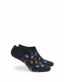 WALK Sneaker Ανδρικές κάλτσες από bamboo με σχέδιο soft drinks Μαύρο W325-11_02