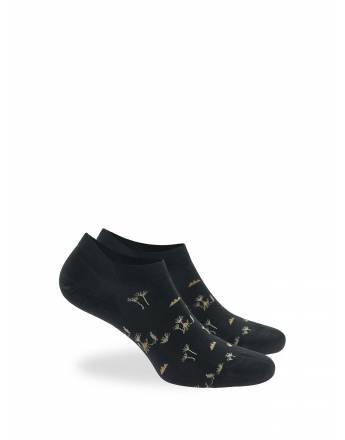 WALK Sneaker Ανδρικές κάλτσες από bamboo με σχέδιο Σαχάρα Μαύρο W325-10_02