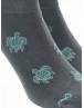 WALK Ανδρικές Κοφτές κάλτσες από bamboo με σχέδιο χελώνες Γκρι σκούρο W324-19_10
