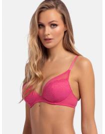 DORINA NORISSA ΣΟΥΤΙΕΝ -2ΤΕΜ. PLUNGE 3/4 CUP C-D ME ΕΛΑΦΡΑ ΕΝΙΣΧΥΣΗ ΚΑΙ ΜΠΑΝΕΛΑ FXPG0004LA086-2X0429 PINK/BEIGE