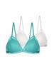 DORINA LAMINA-2TEM BRALETTE FULL CUP | LIGHT PADDED | WIRELESS FXBR0048LA077-2X0431 GREEN/IVORY