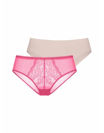 DORINA NORISSA-2PP SLIP CHEEKY HIPSTER FXCH0013LA086-2X0429 ROSE/BEIGE