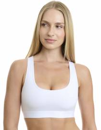 Walk Βαμβακερό bralette με λάστιχο και φαρδιά τιράντα W2251-1