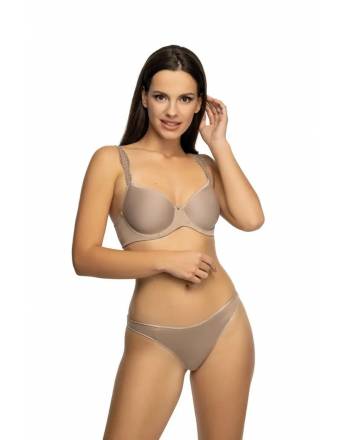 VIANIA SALLY Γυναικείο Σουτιέν με ελαφρά ενίσχυση και μπανέλα Cup D-E 144457 χρώμα δέρματος